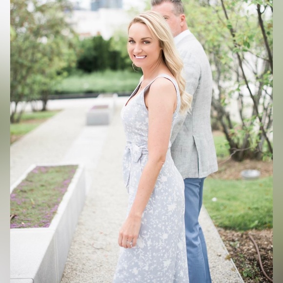 Aritzia Wilfred Écoulement V Jumpsuit size 0 blue/grey - Picture 9 of 16